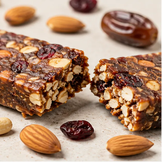 Energy bar, binder