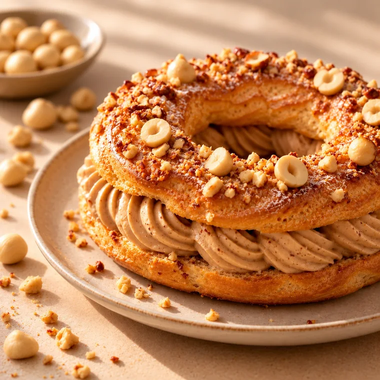 Paris-Brest, praline cream