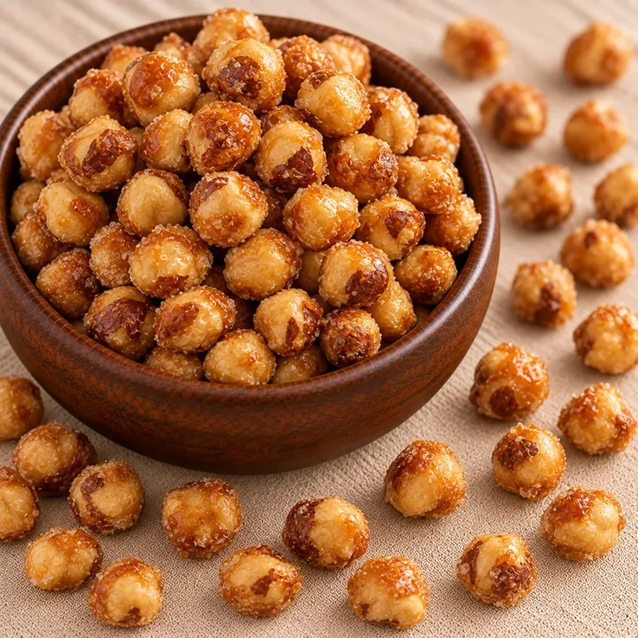 Sugared hazelnuts