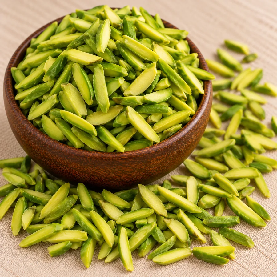 Blanched pistachio slivers